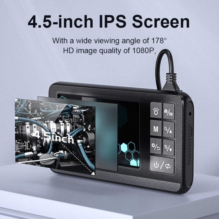 P005 8mm Single Lenses Industrial Pipeline Endoscope with 4.3 inch HD Screen, Spec:5m Tube
