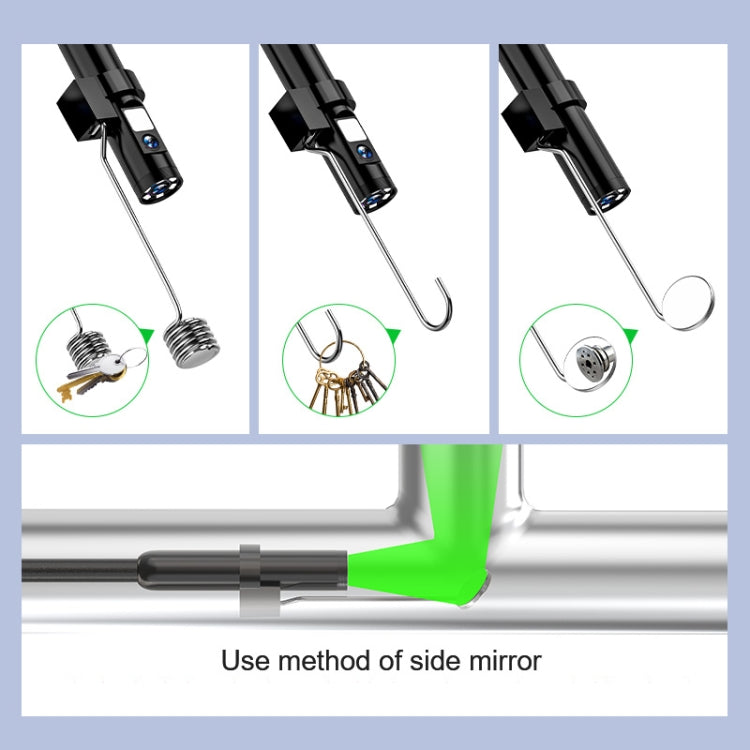 P005 8mm Single Lenses Industrial Pipeline Endoscope with 4.3 inch HD Screen, Spec:5m Tube