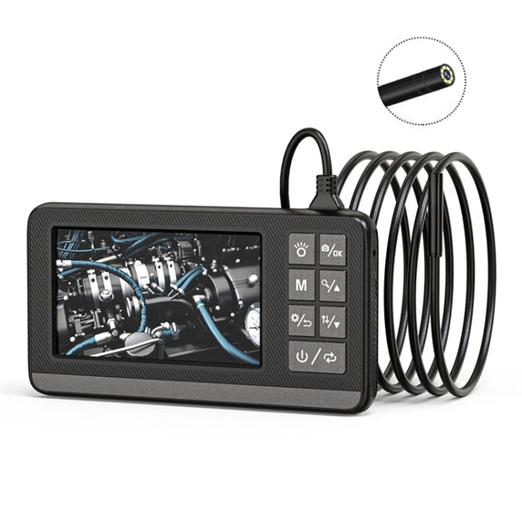 P005 8mm Single Lenses Industrial Pipeline Endoscope with 4.3 inch HD Screen, Spec:10m Tube