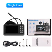 P005 8mm Single Lenses Industrial Pipeline Endoscope with 4.3 inch HD Screen, Spec:10m Tube