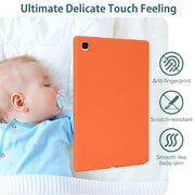 For Samsung Galaxy Tab S9 Oil Spray Skin-friendly TPU Tablet Case(Orange)