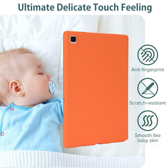 For Samsung Galaxy Tab S9 Oil Spray Skin-friendly TPU Tablet Case(Orange)