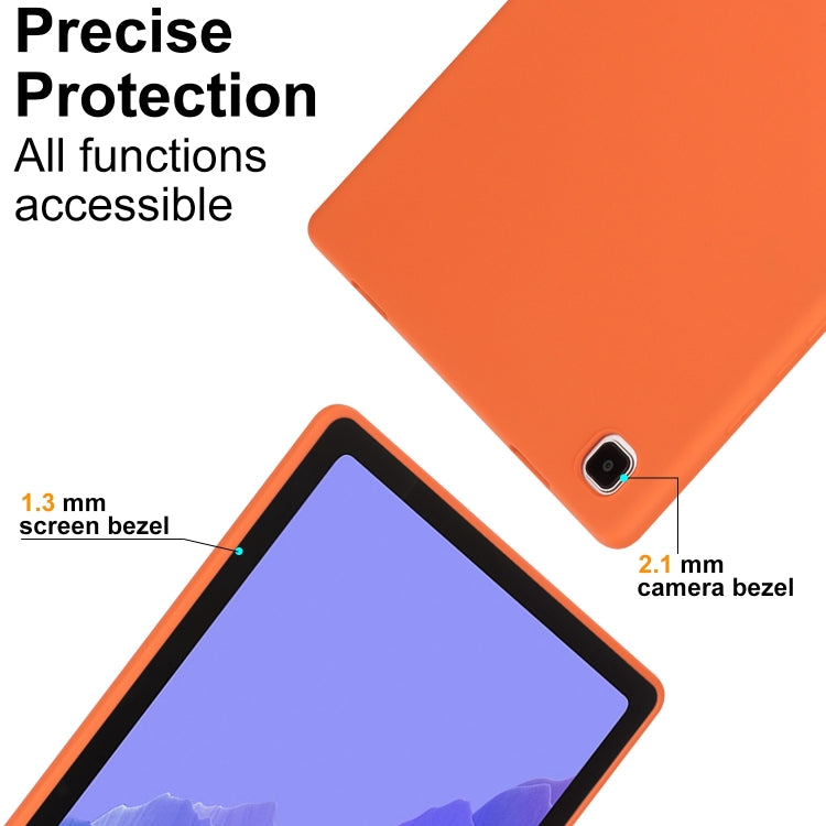 For Samsung Galaxy Tab S9 Oil Spray Skin-friendly TPU Tablet Case(Orange)