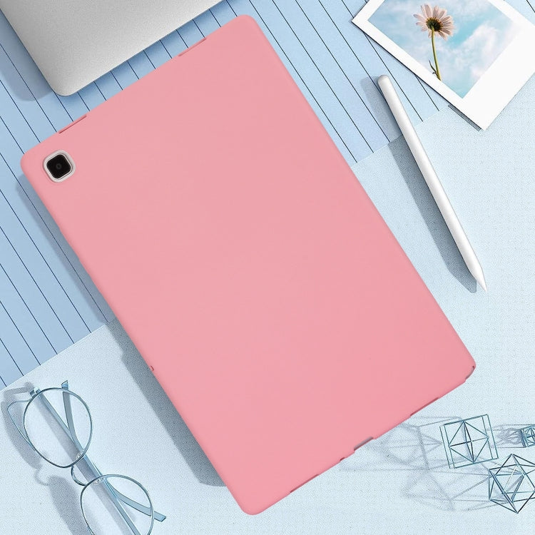 For Samsung Galaxy Tab S9 Oil Spray Skin-friendly TPU Tablet Case(Pink)