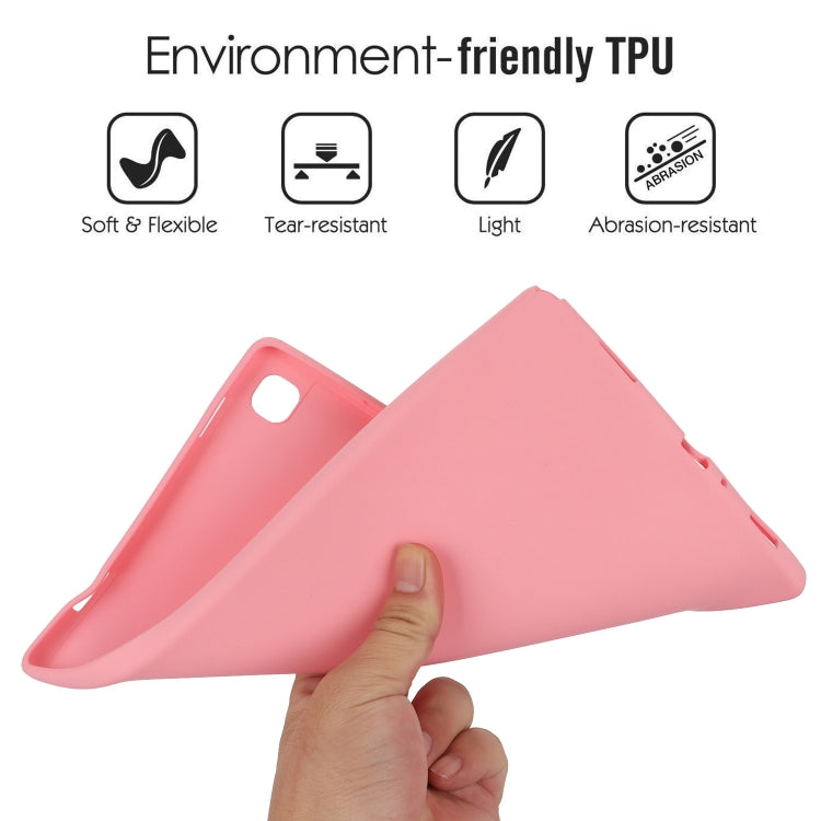 For Samsung Galaxy Tab S9 Oil Spray Skin-friendly TPU Tablet Case(Pink)
