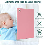 For Samsung Galaxy Tab S9 Oil Spray Skin-friendly TPU Tablet Case(Pink)