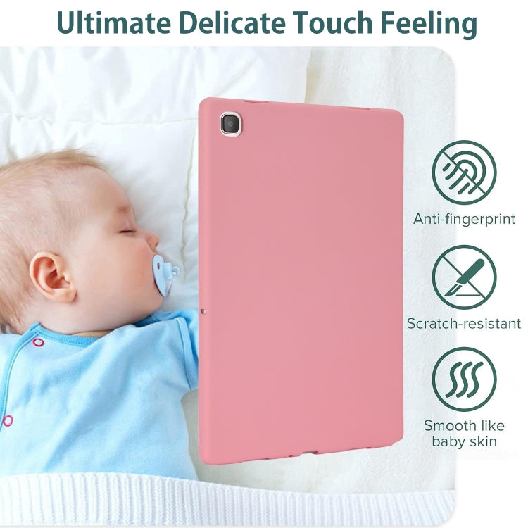 For Samsung Galaxy Tab S9 Oil Spray Skin-friendly TPU Tablet Case(Pink)