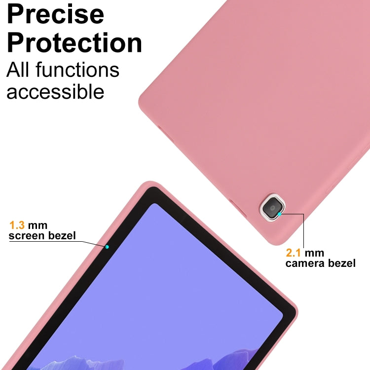 For Samsung Galaxy Tab S9 Oil Spray Skin-friendly TPU Tablet Case(Pink)