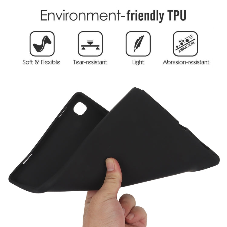 For Samsung Galaxy Tab S9 Oil Spray Skin-friendly TPU Tablet Case(Black)