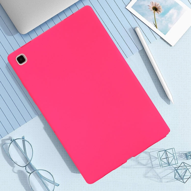 For Samsung Galaxy Tab S9 Oil Spray Skin-friendly TPU Tablet Case(Rose Red)