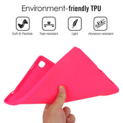 For Samsung Galaxy Tab S9 Oil Spray Skin-friendly TPU Tablet Case(Rose Red)