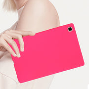 For Samsung Galaxy Tab S9 Oil Spray Skin-friendly TPU Tablet Case(Rose Red)