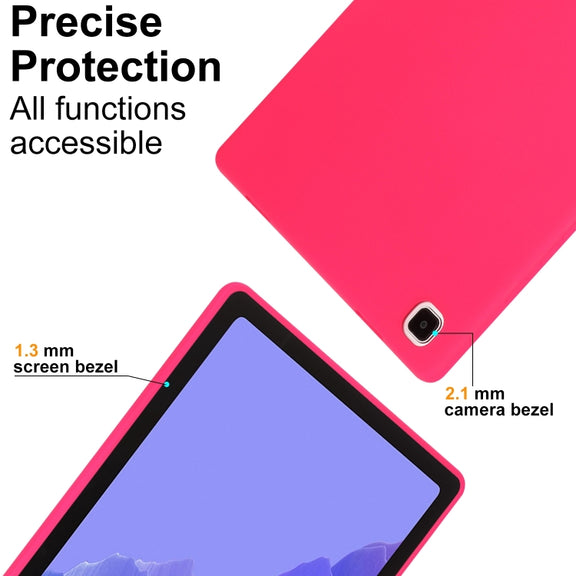 For Samsung Galaxy Tab S9 Oil Spray Skin-friendly TPU Tablet Case(Rose Red)