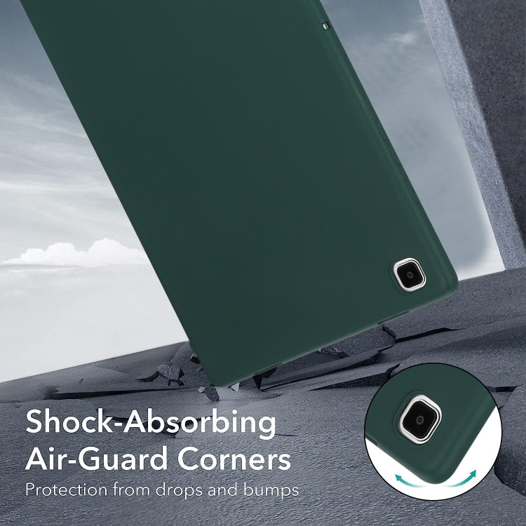 For Samsung Galaxy Tab S9 Oil Spray Skin-friendly TPU Tablet Case(Deep Green)