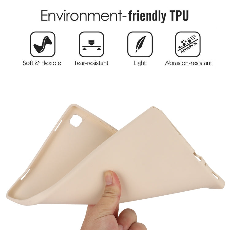 For Samsung Galaxy Tab S9 Oil Spray Skin-friendly TPU Tablet Case(Milk White)