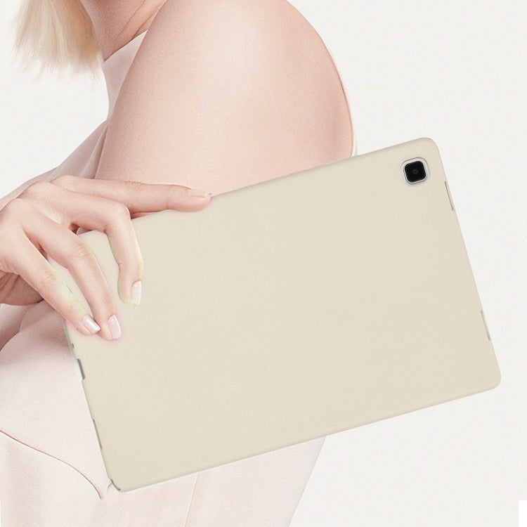 For Samsung Galaxy Tab S9 Oil Spray Skin-friendly TPU Tablet Case(Milk White)