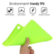 For Samsung Galaxy Tab S9 Oil Spray Skin-friendly TPU Tablet Case(Fluorescent Green)