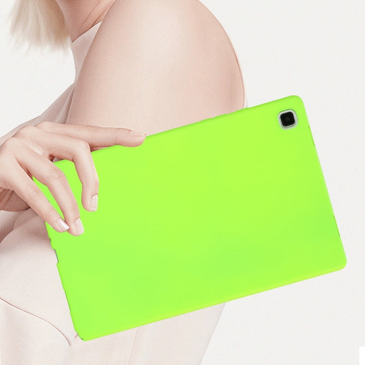 For Samsung Galaxy Tab S9 Oil Spray Skin-friendly TPU Tablet Case(Fluorescent Green)
