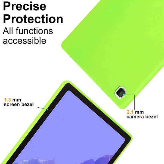 For Samsung Galaxy Tab S9 Oil Spray Skin-friendly TPU Tablet Case(Fluorescent Green)