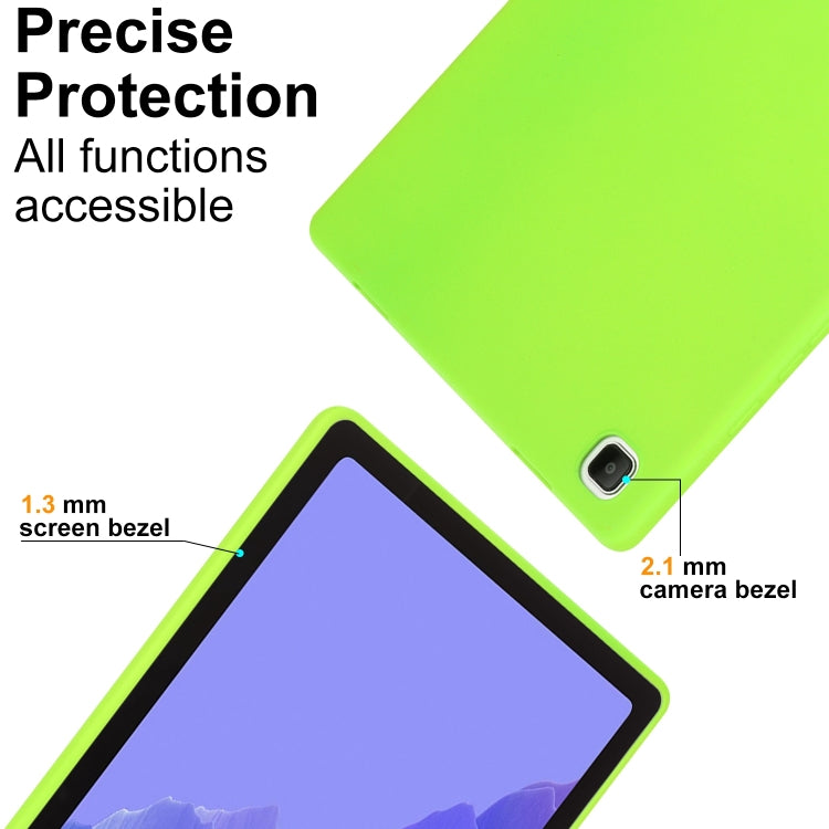 For Samsung Galaxy Tab S9 Oil Spray Skin-friendly TPU Tablet Case(Fluorescent Green)