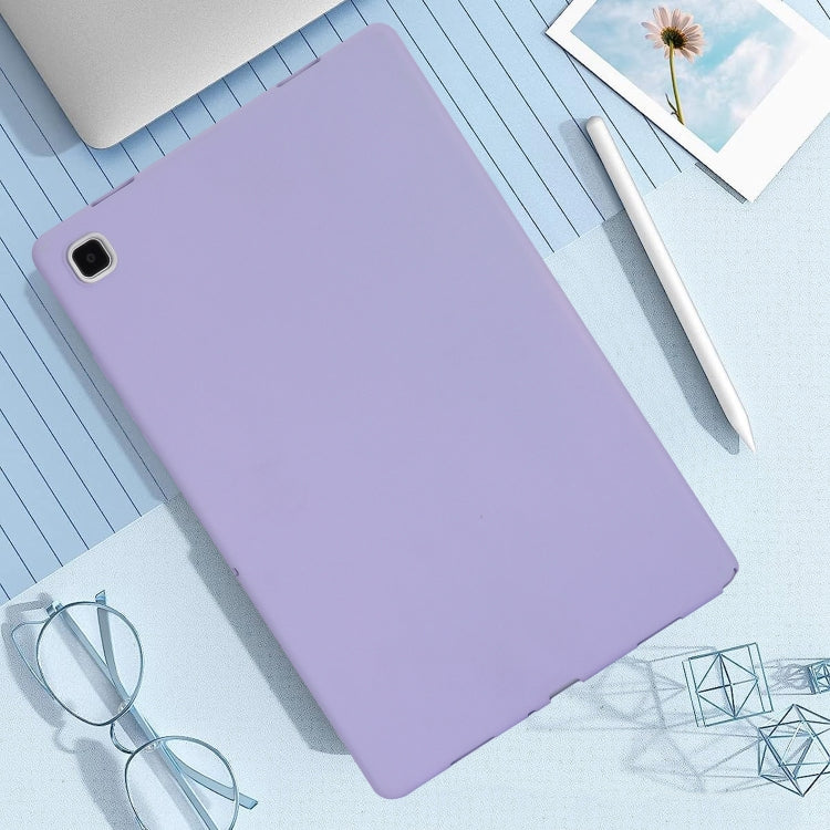 For Samsung Galaxy Tab S9 Oil Spray Skin-friendly TPU Tablet Case(Purple)