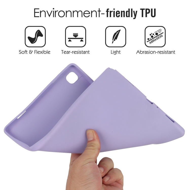 For Samsung Galaxy Tab S9 Oil Spray Skin-friendly TPU Tablet Case(Purple)