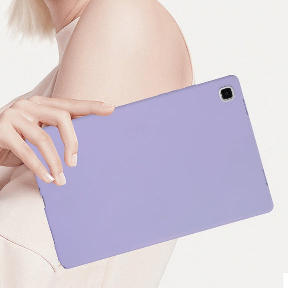 For Samsung Galaxy Tab S9 Oil Spray Skin-friendly TPU Tablet Case(Purple)