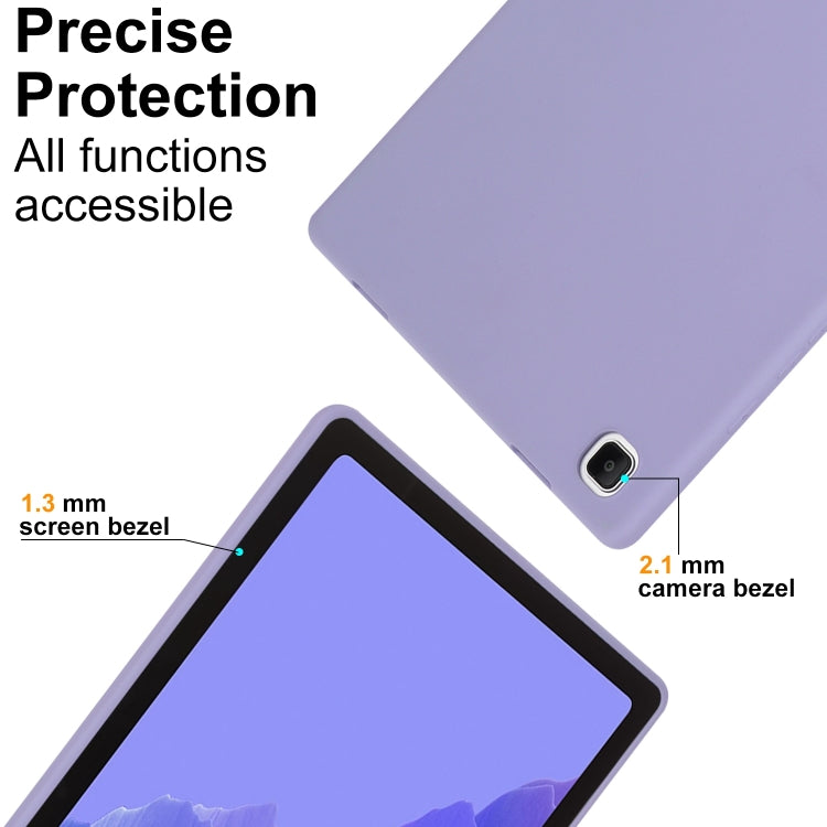 For Samsung Galaxy Tab S9 Oil Spray Skin-friendly TPU Tablet Case(Purple)
