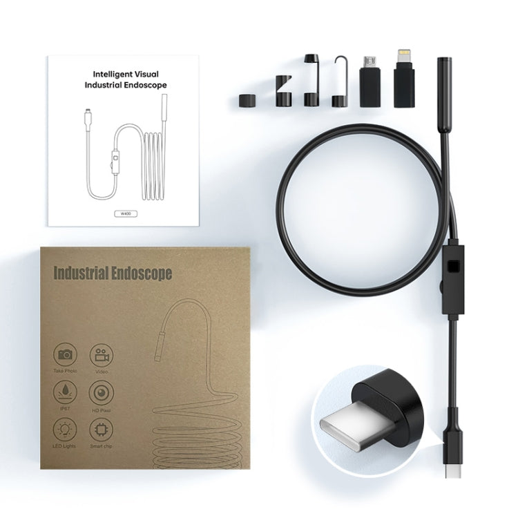 YP105 8mm Lenses 2MP HD Industry Endoscope Support Mobile Phone Direct Connection, Length:5m