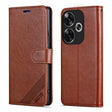 For Xiaomi Redmi Turbo 3 AZNS Sheepskin Texture Flip Leather Phone Case(Brown) - Xiaomi Cases by AZNS | Online Shopping South Africa | PMC TechLife | Buy Now Pay Later Mobicred