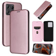For Motorola Edge 50 Pro Carbon Fiber Texture Flip Leather Phone Case(Pink) - Motorola Cases by PMC TechLife | Online Shopping South Africa | PMC TechLife | Buy Now Pay Later Mobicred