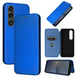 For Sony Xperia 1 VI 2024 Carbon Fiber Texture Flip Leather Phone Case(Blue) - free shipping - PMC Jewellery - Order now!
