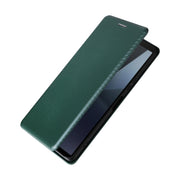 For Sony Xperia 10 VI 2024 Carbon Fiber Texture Flip Leather Phone Case(Green)