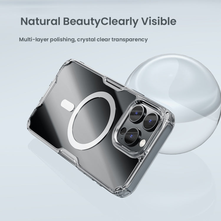 For iPhone 16 Pro NILLKIN Ultra Clear Magsafe PC + TPU Phone Case(Blue)