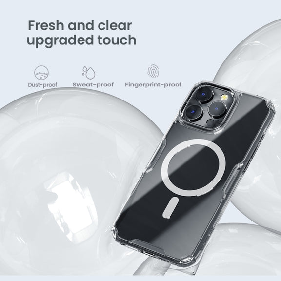 For iPhone 16 Pro NILLKIN Ultra Clear Magsafe PC + TPU Phone Case(Blue)