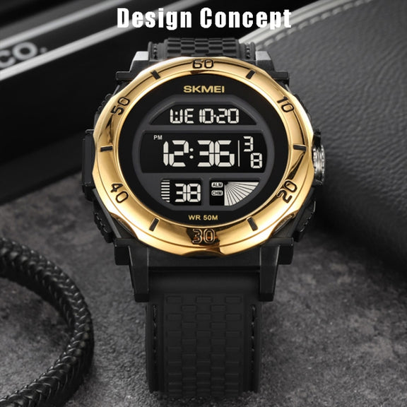 SKMEI 2099 Multifunctional Men Outdoor 50M Water-resistant Luminous Digital Wrist Watch(Blue)