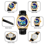 SKMEI 2115 Multifunctional Men Outdoor 30M Water-resistant Moon Phase Quartz Watch(Silver)