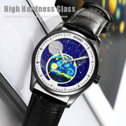 SKMEI 2115 Multifunctional Men Outdoor 30M Water-resistant Moon Phase Quartz Watch(Silver)