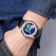 SKMEI 2115 Multifunctional Men Outdoor 30M Water-resistant Moon Phase Quartz Watch(Gold)
