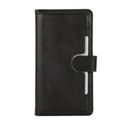 For iPhone 16 Plus Wristband Card Slot Leather Phone Case(Black)
