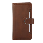 For iPhone 16 Wristband Card Slot Leather Phone Case(Coffee)