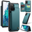 For Samsung Galaxy S20 FE CaseMe C22 Card Slots Holder RFID Anti-theft Phone Case(Blue Green) - free shipping - PMC Jewellery - Order now!