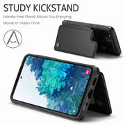 For Samsung Galaxy S20 FE CaseMe C22 Card Slots Holder RFID Anti-theft Phone Case(Black)
