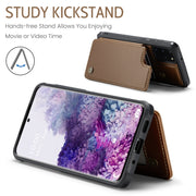 For Samsung Galaxy S20+ CaseMe C22 Card Slots Holder RFID Anti-theft Phone Case(Brown)