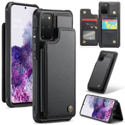 For Samsung Galaxy S20+ CaseMe C22 Card Slots Holder RFID Anti-theft Phone Case(Black)
