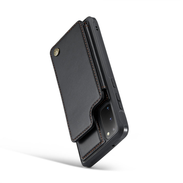 For Samsung Galaxy S20 CaseMe C22 Card Slots Holder RFID Anti-theft Phone Case(Black)