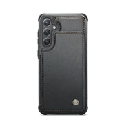 For Samsung Galaxy S23 FE 5G CaseMe C22 Card Slots Holder RFID Anti-theft Phone Case(Black)