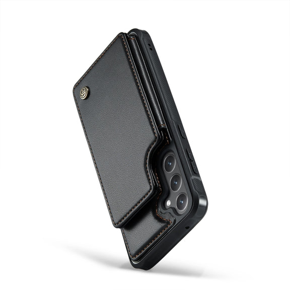 For Samsung Galaxy S23 FE 5G CaseMe C22 Card Slots Holder RFID Anti-theft Phone Case(Black)