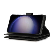 For Samsung Galaxy S24 5G Wristband Card Slot Leather Phone Case(Black)