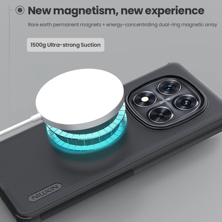 For Redmi Note 14 Pro+ 5G NILLKIN Frosted Shield Pro Magnetic Phone Case(Black)